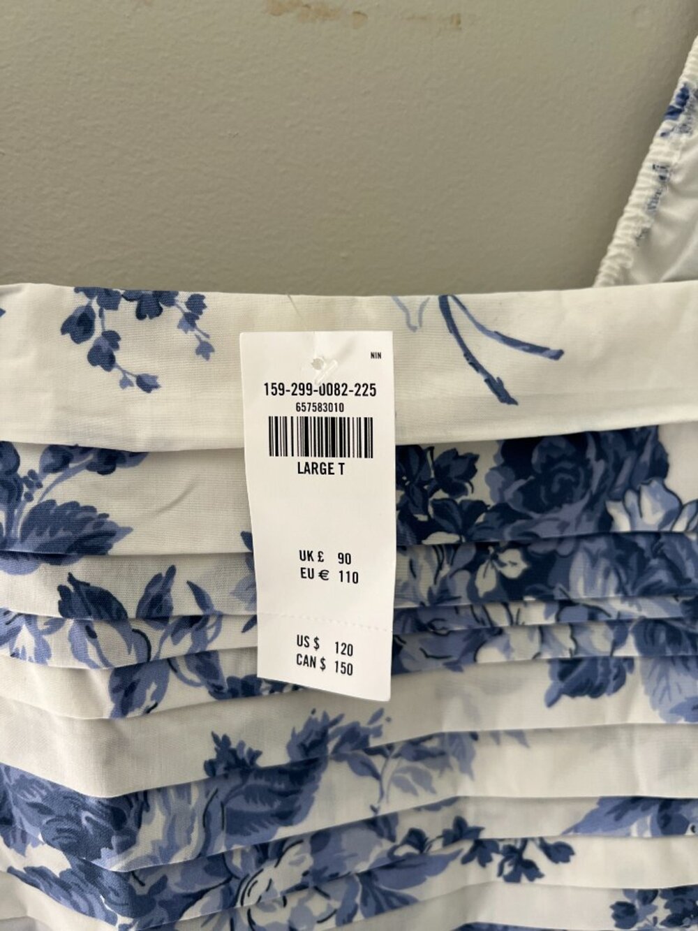 NWT Abercrombie & Fitch Emerson Poplin Puff-Sleeve Midi Dress - Large Tall - Picture 6 of 9